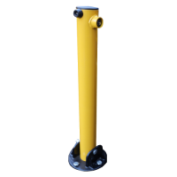 <u><strong>Fold Down Yellow Steel Key Operated Round Post</strong></u>